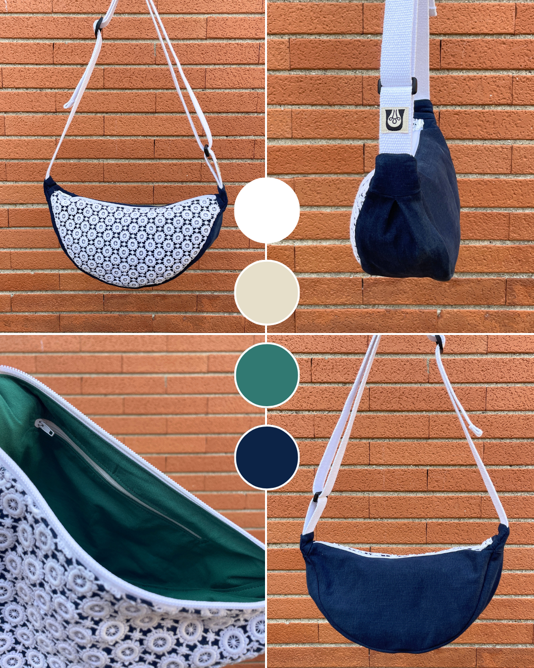 Jeans scuro mezzaluna