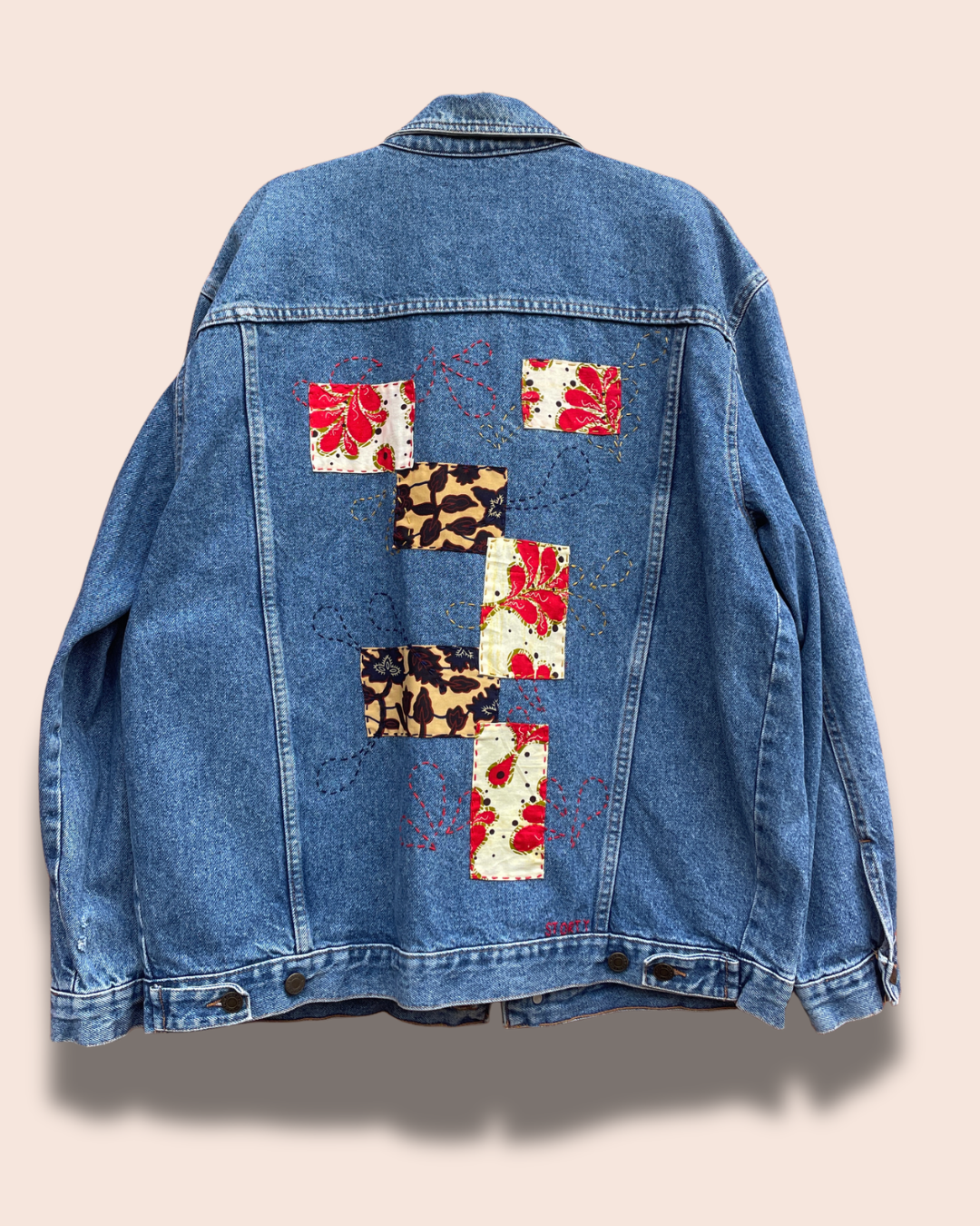 Giacca patch rossa