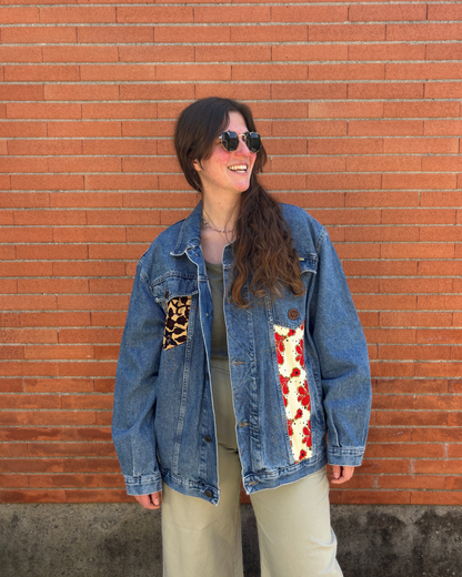 Giacca patch rossa