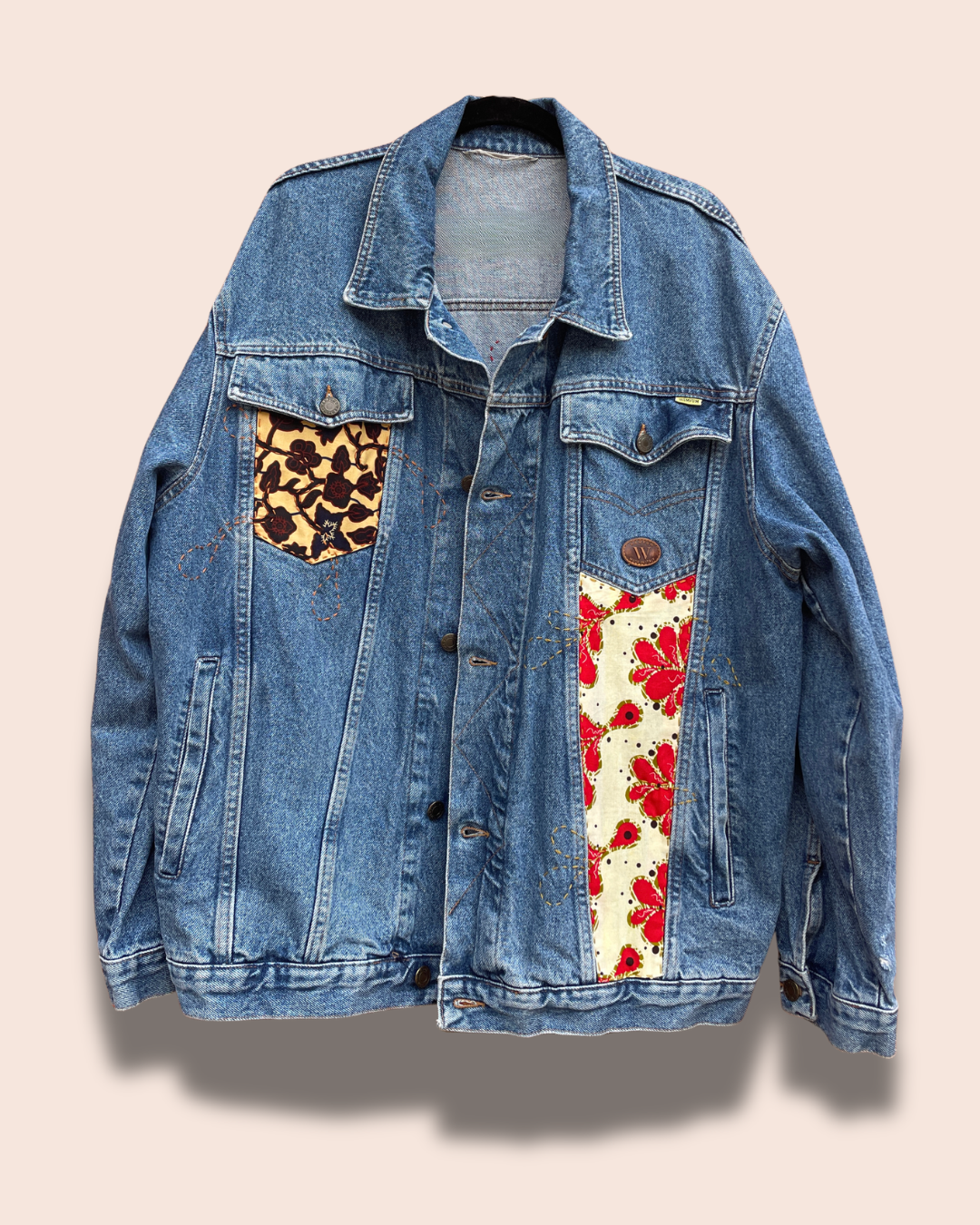 Giacca patch rossa