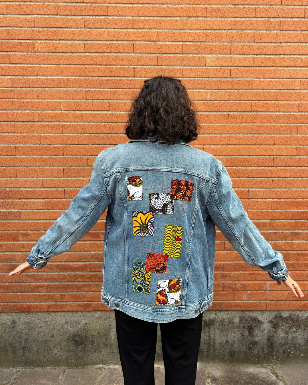 Giacca patch gialla