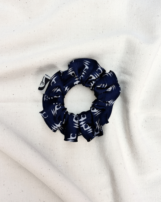 Scrunchie blu azteco