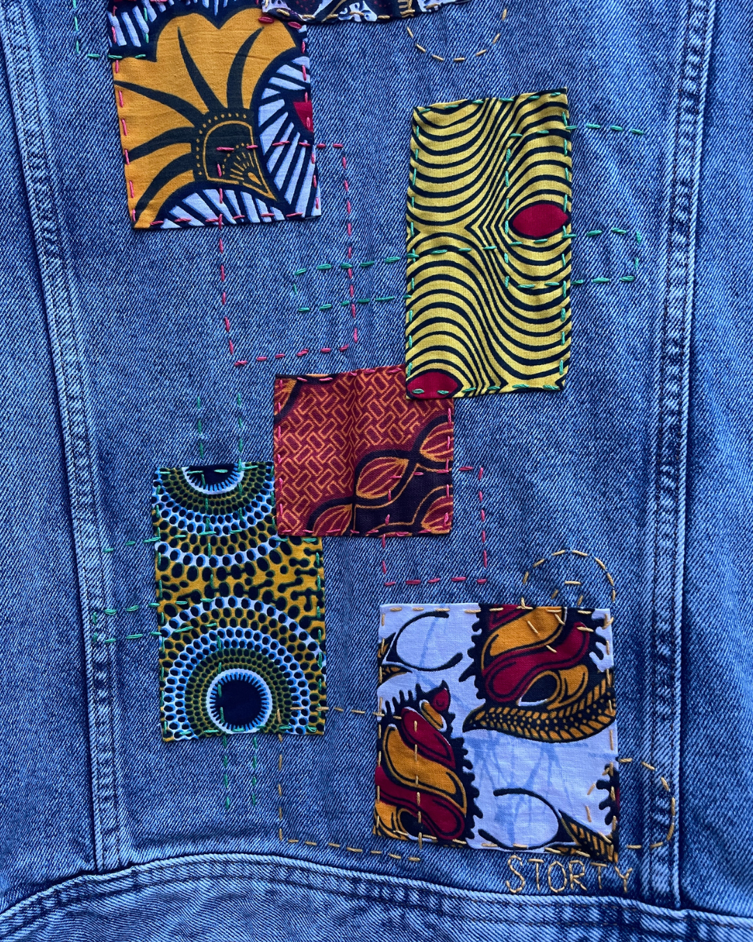 Giacca patch gialla